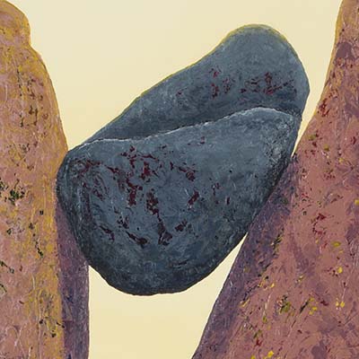 detail of Between a Rock and a Hard Place
