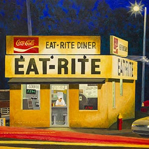 Quiet Nite at Eat Rite Diner by Garry McMichael